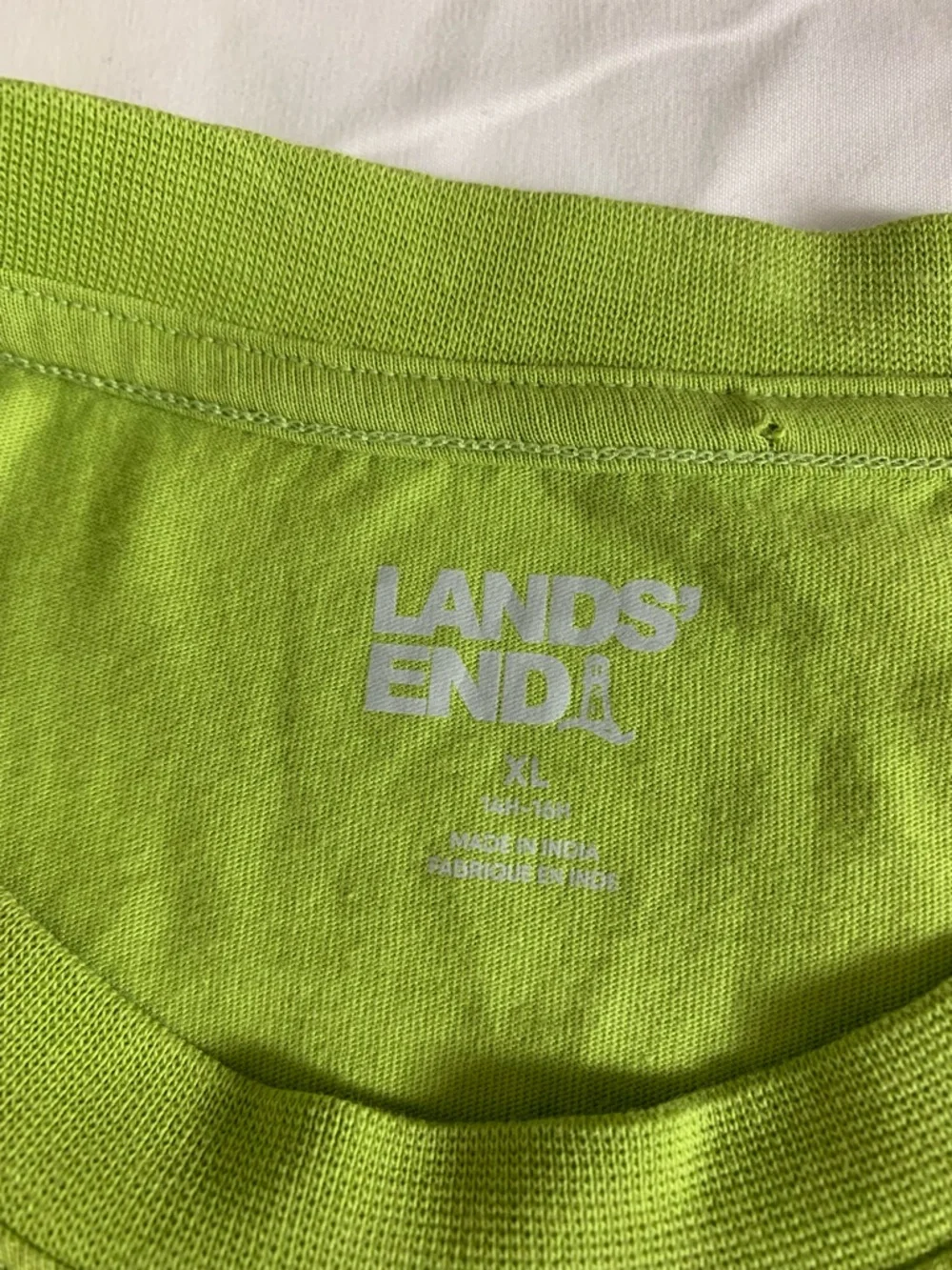 Lands' End Lime Green Tee
